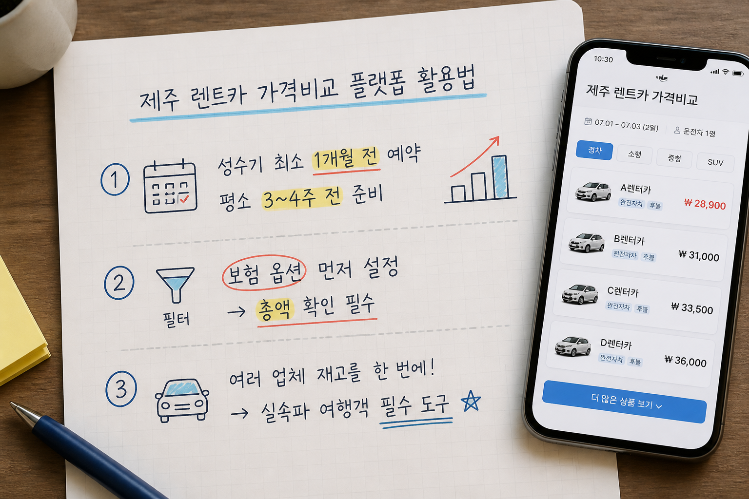 제주 렌트카 가격비교 플랫폼 활용법
